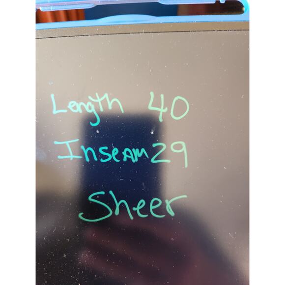 H&M Black with Red and White pinstripe Sheer Pants Size 8 Womens - Picture 3 of 3